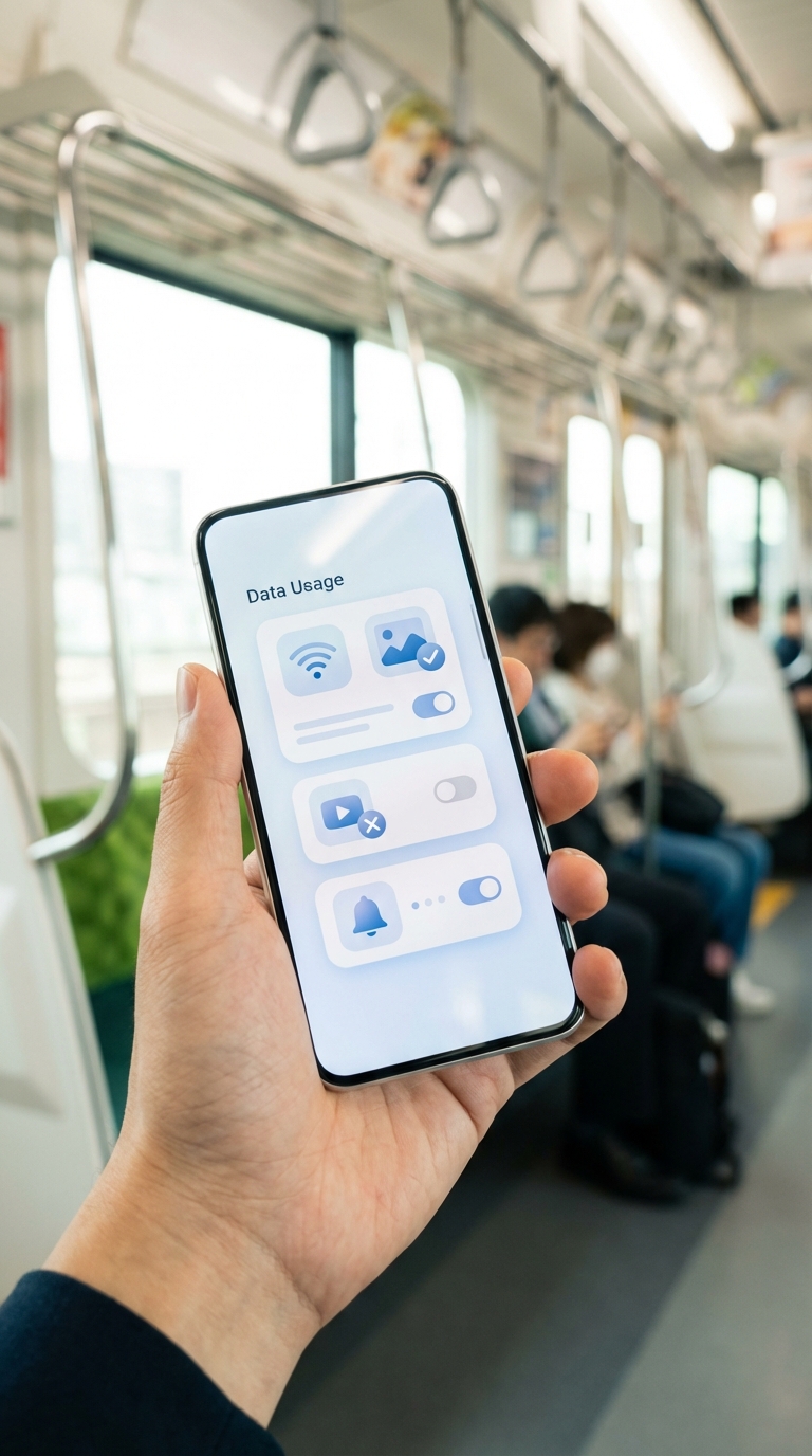 Facebook Liteの省流量設定画面